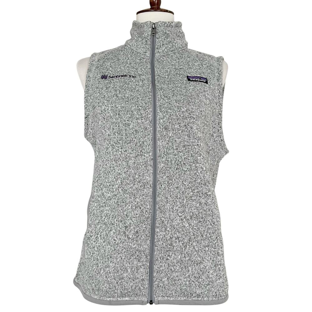 Patagonia Women's‎ Gray SentmelOne Logo Better Sweater Vest Size Medium